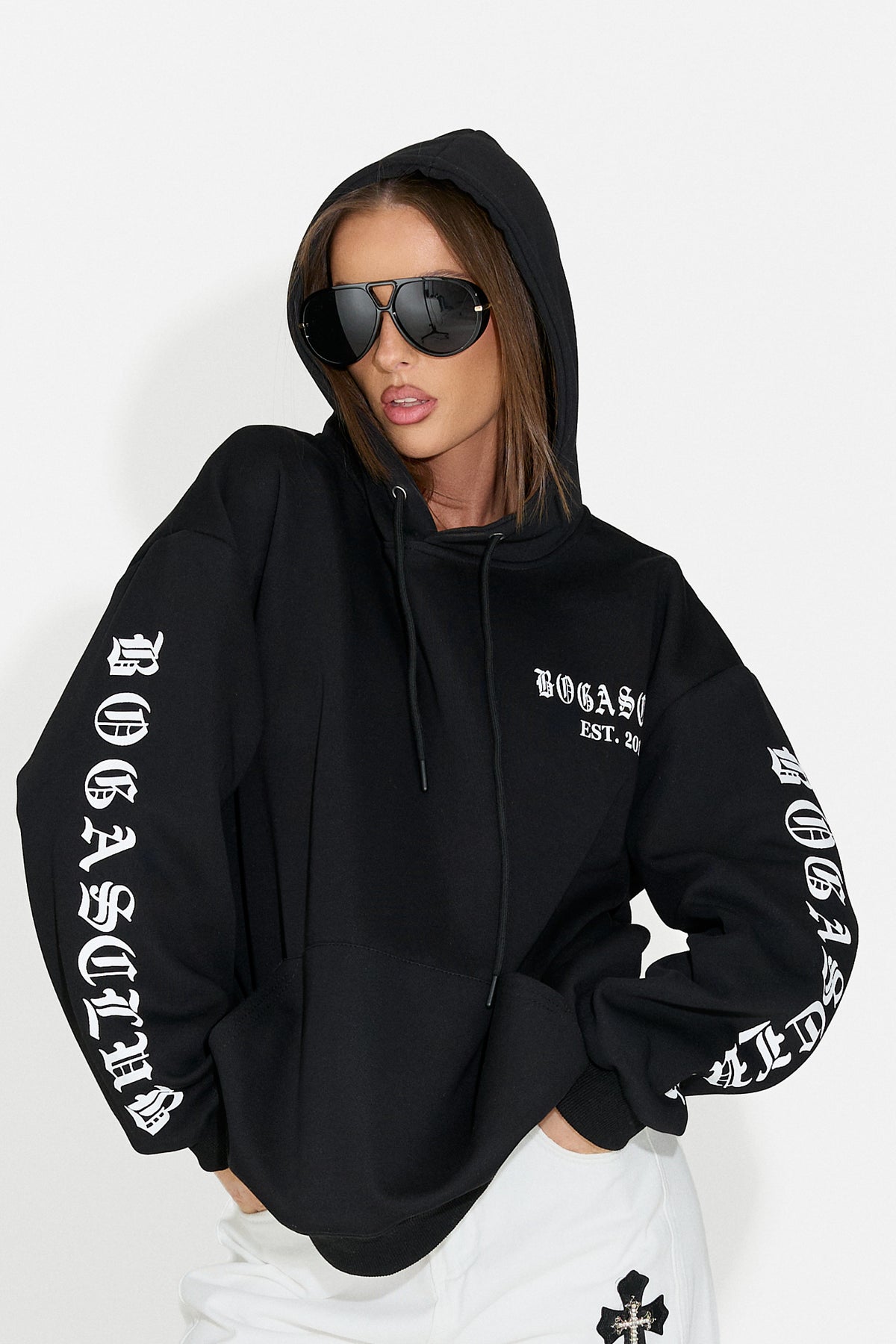 Damska bluza casualowa czarna Perdela Bogas