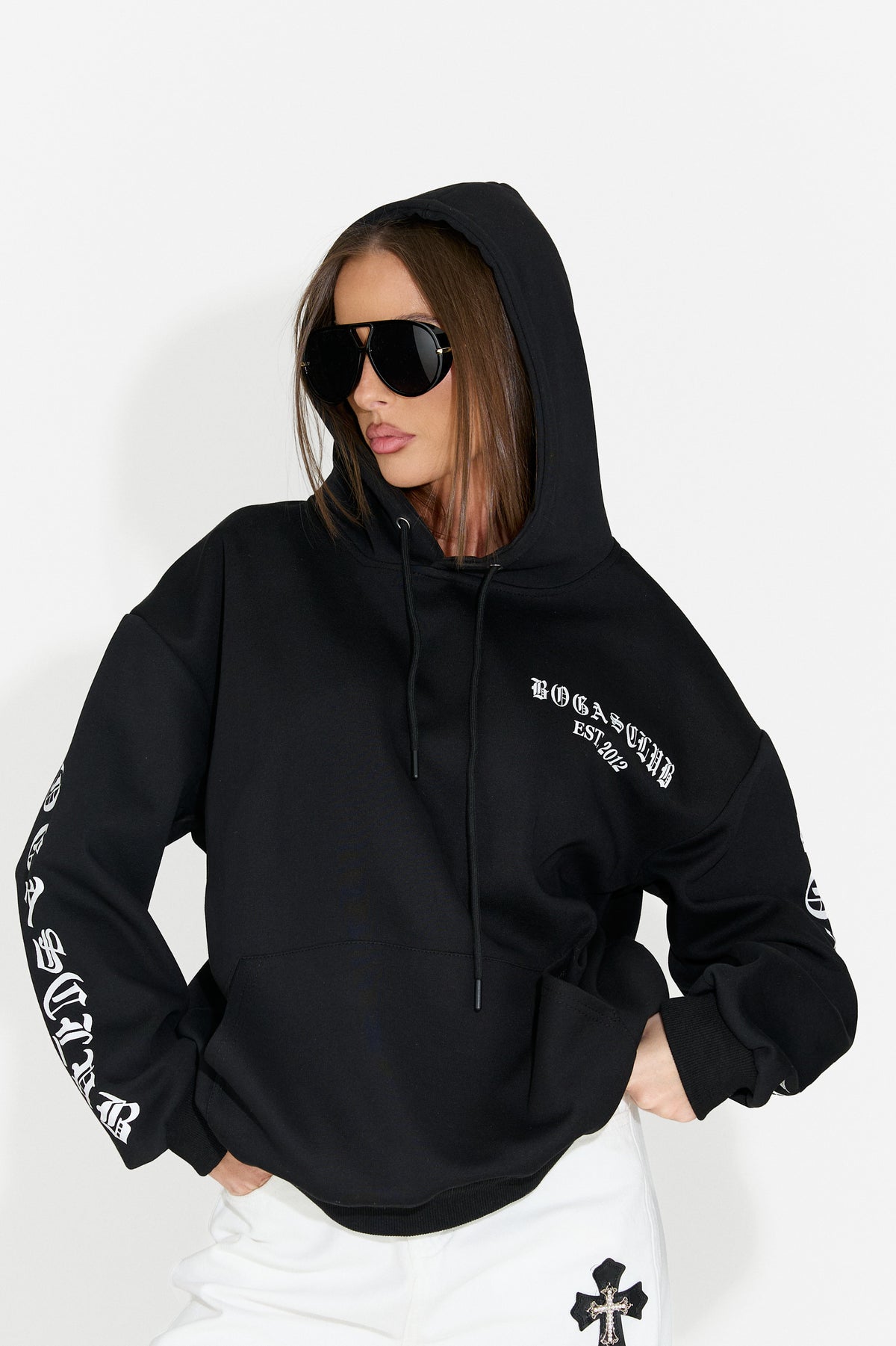 Damska bluza casualowa czarna Perdela Bogas