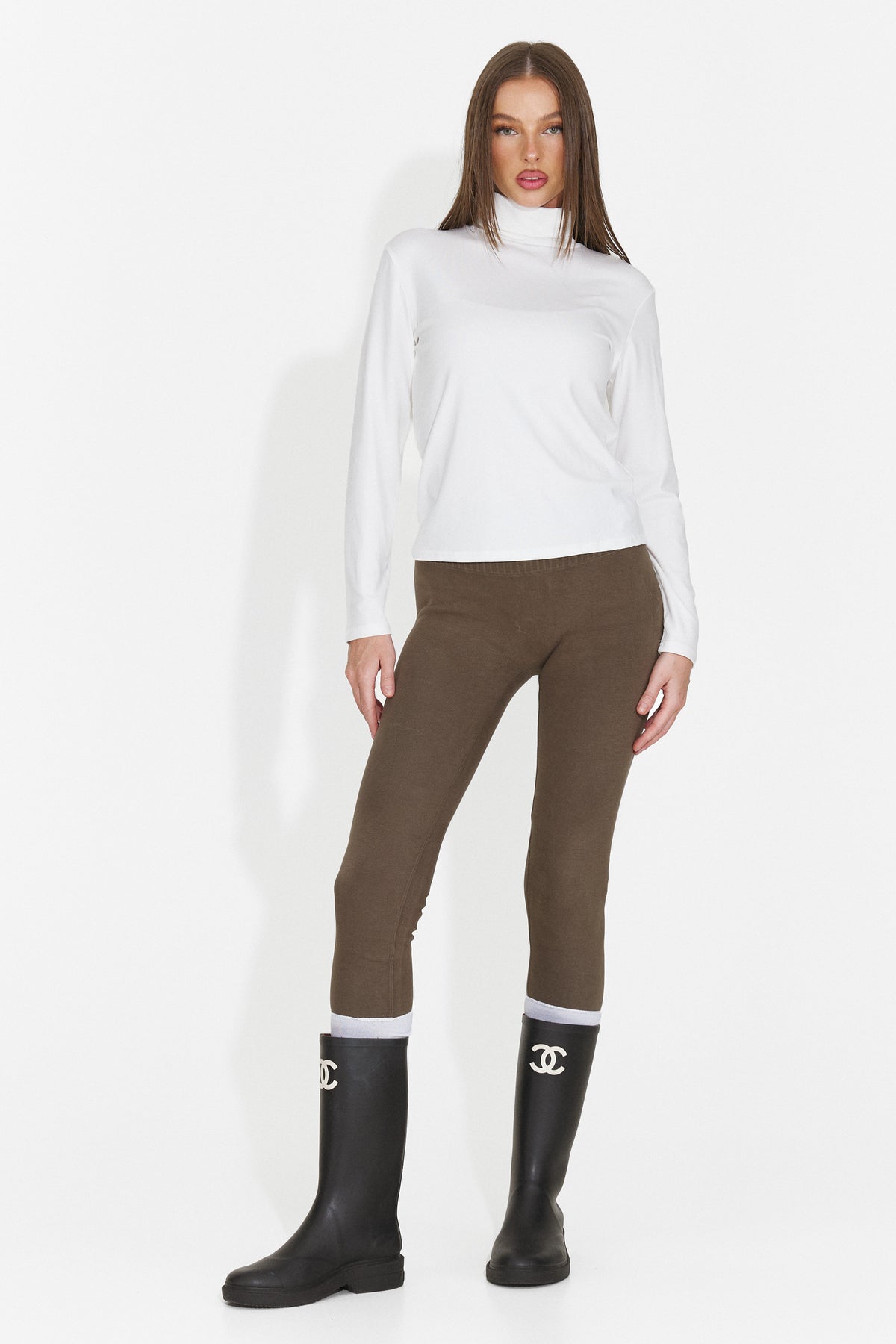 Helanca casual alba Grunliza Bogas