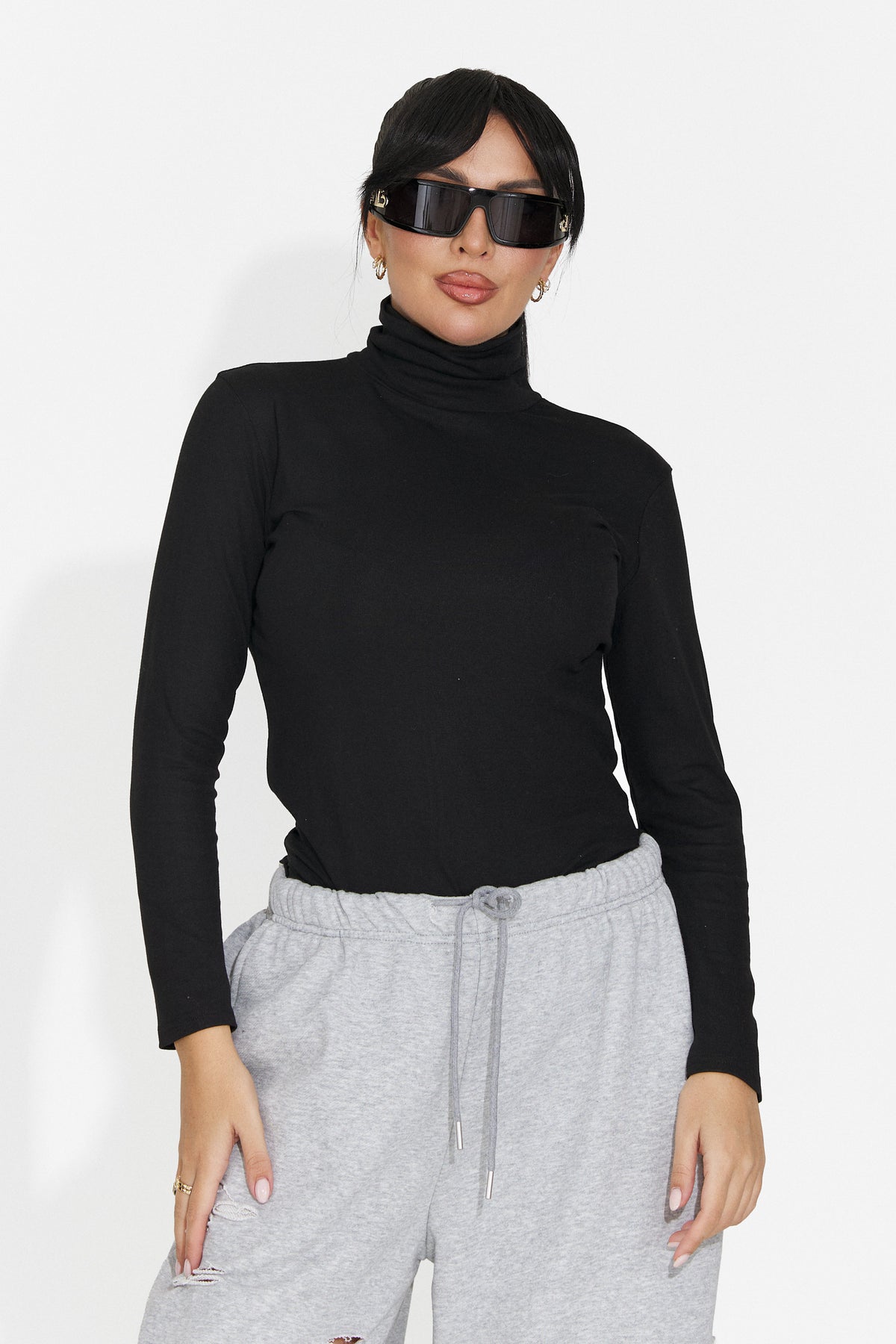 Helanca casual neagra Grunliza Bogas