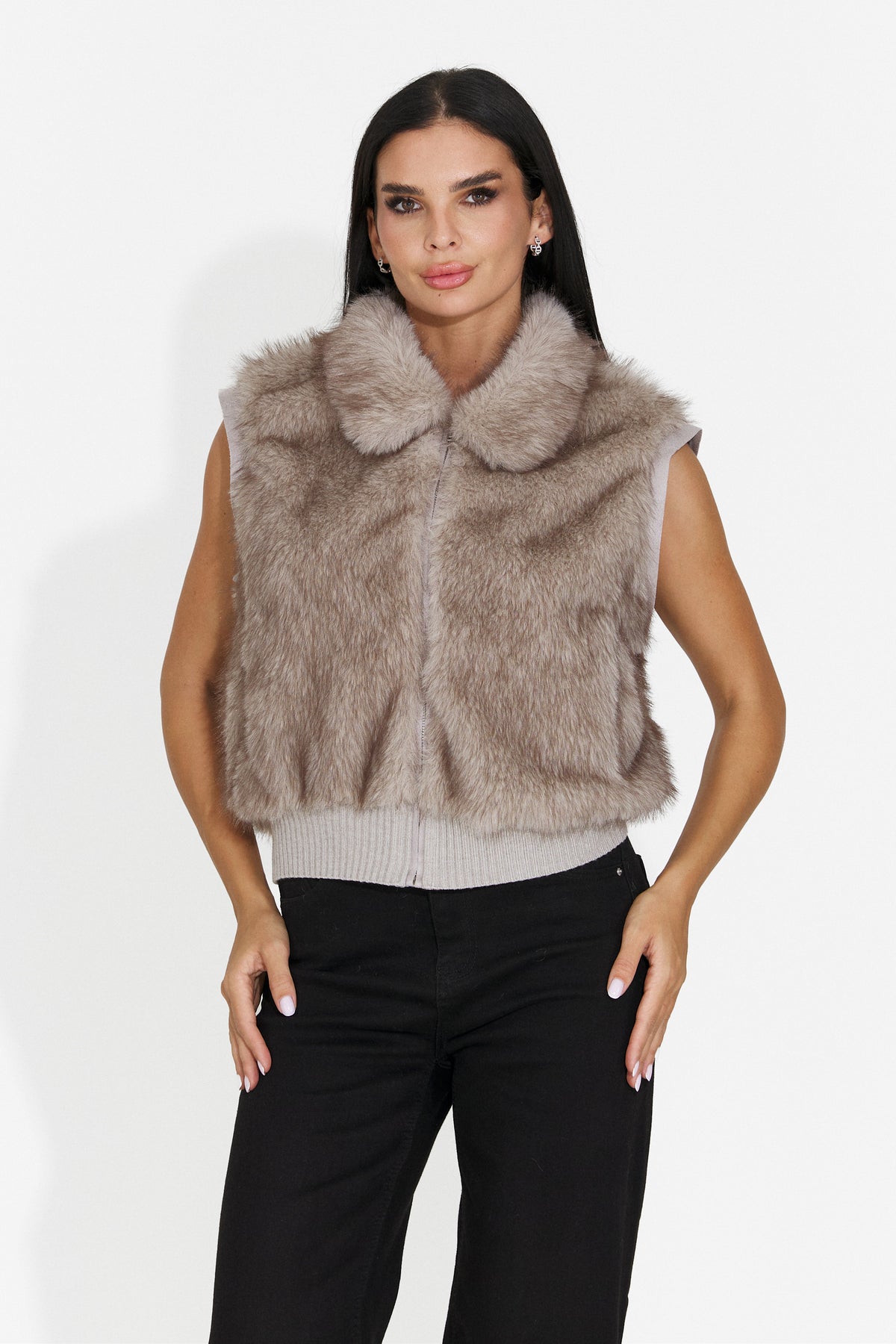 Jacheta casual gri Birleuna Bogas