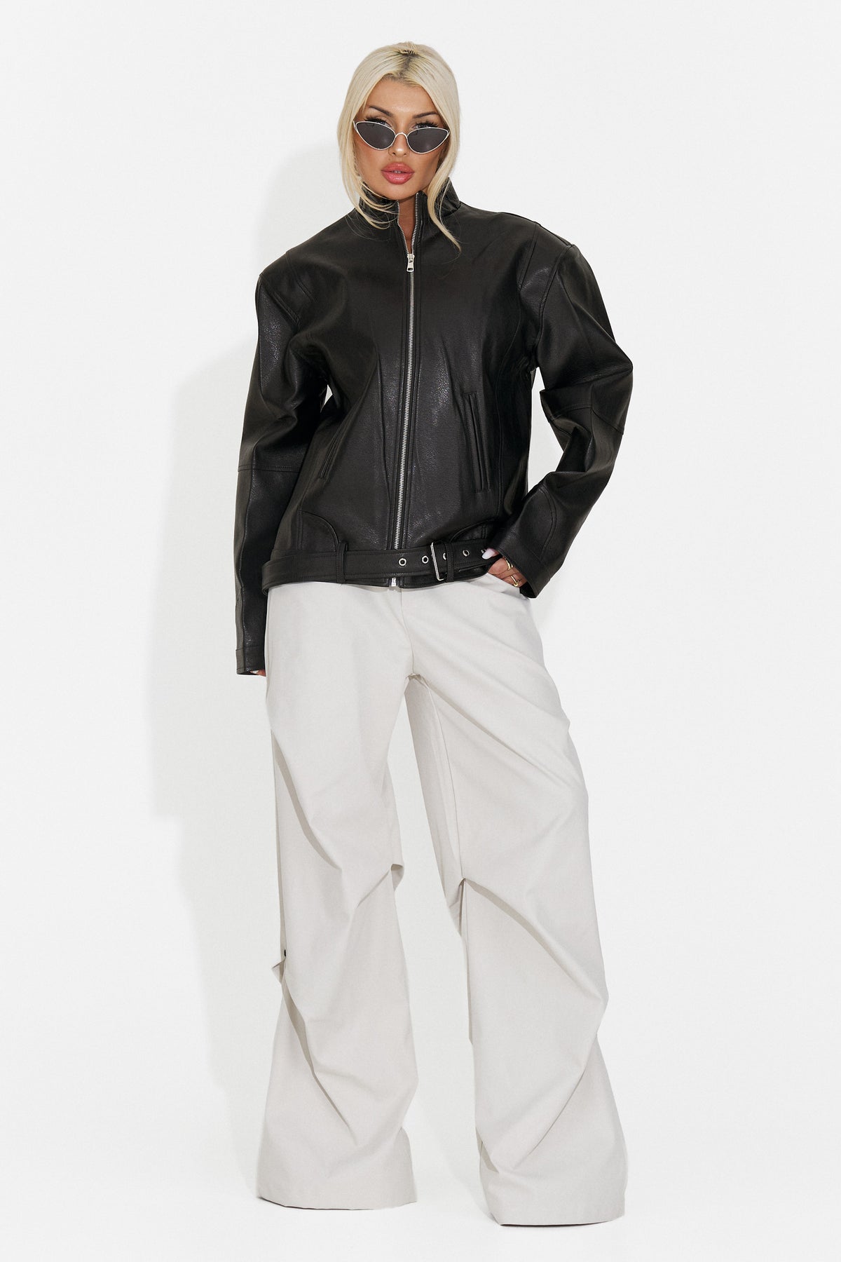 Jacheta casual neagra Glotonia Bogas