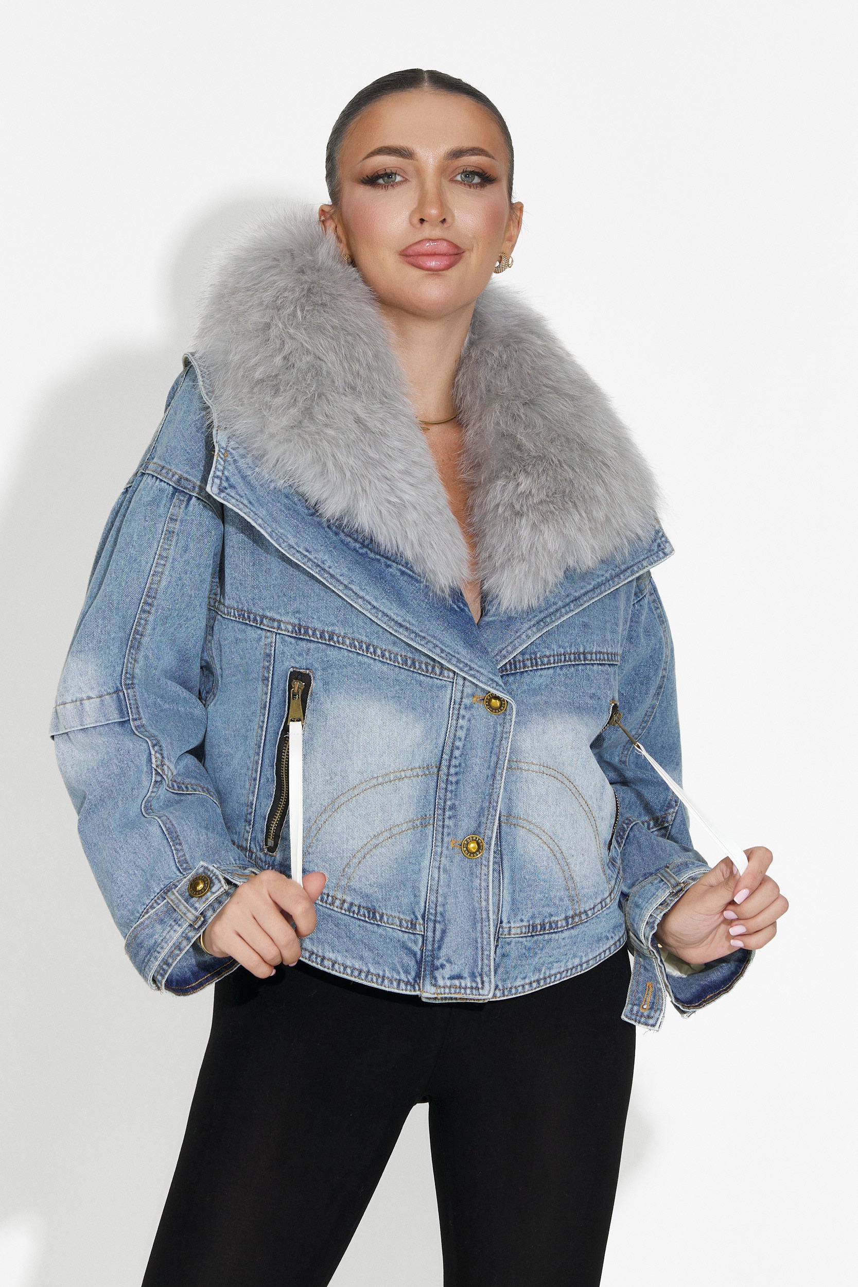 Niebieska kurtka damska Tarnia Bogas