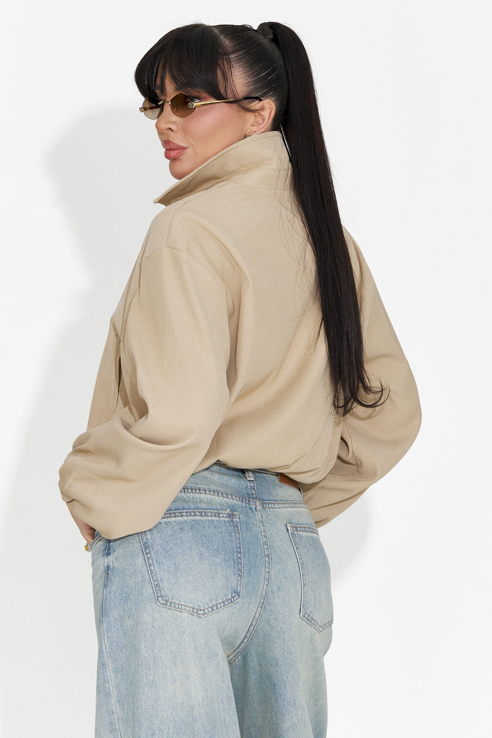 Giona Bogas Beżowa Damska Kurtka Casual