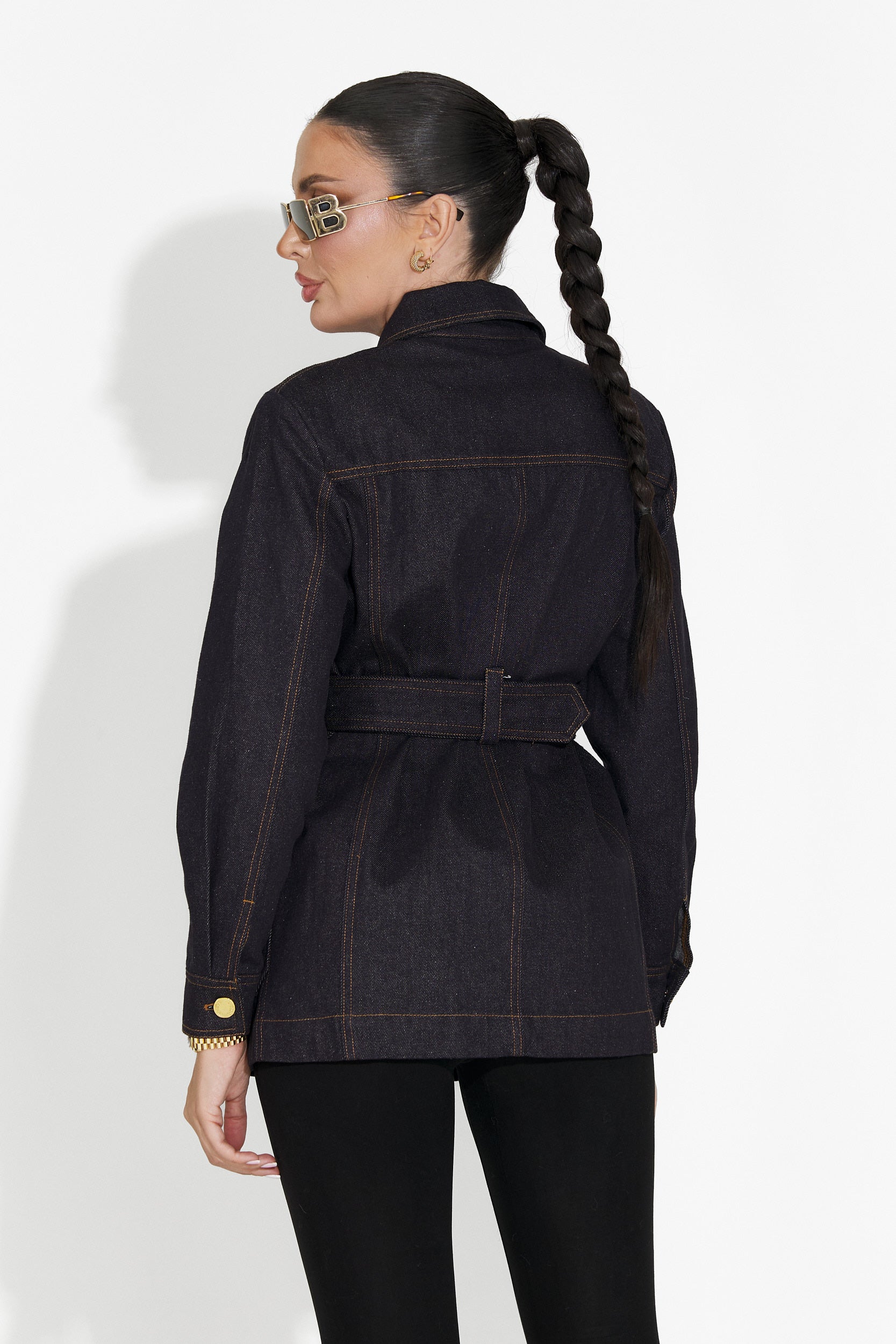 Nimora Bogas Granatowa Nieformalna Kurtka Damska