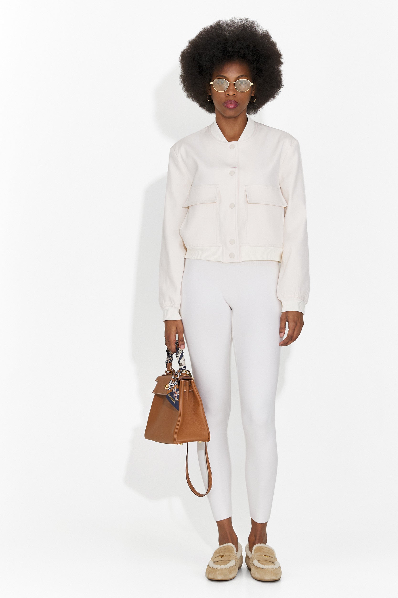 Cataleia Bogas Casualowy Kremowy Damski Kurtka