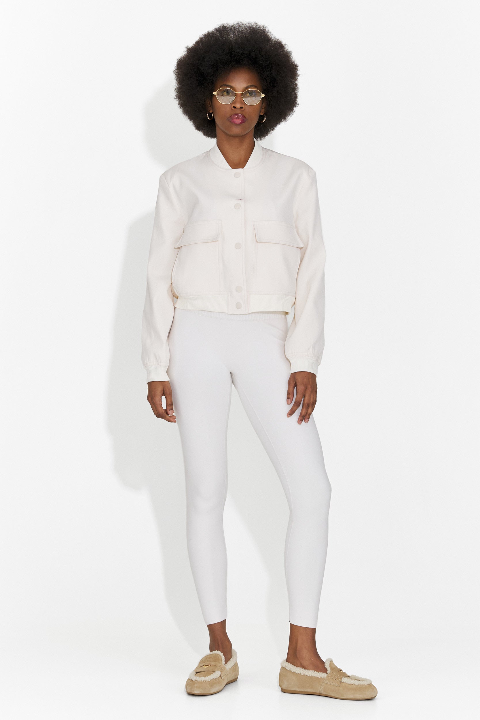 Cataleia Bogas Casualowy Kremowy Damski Kurtka