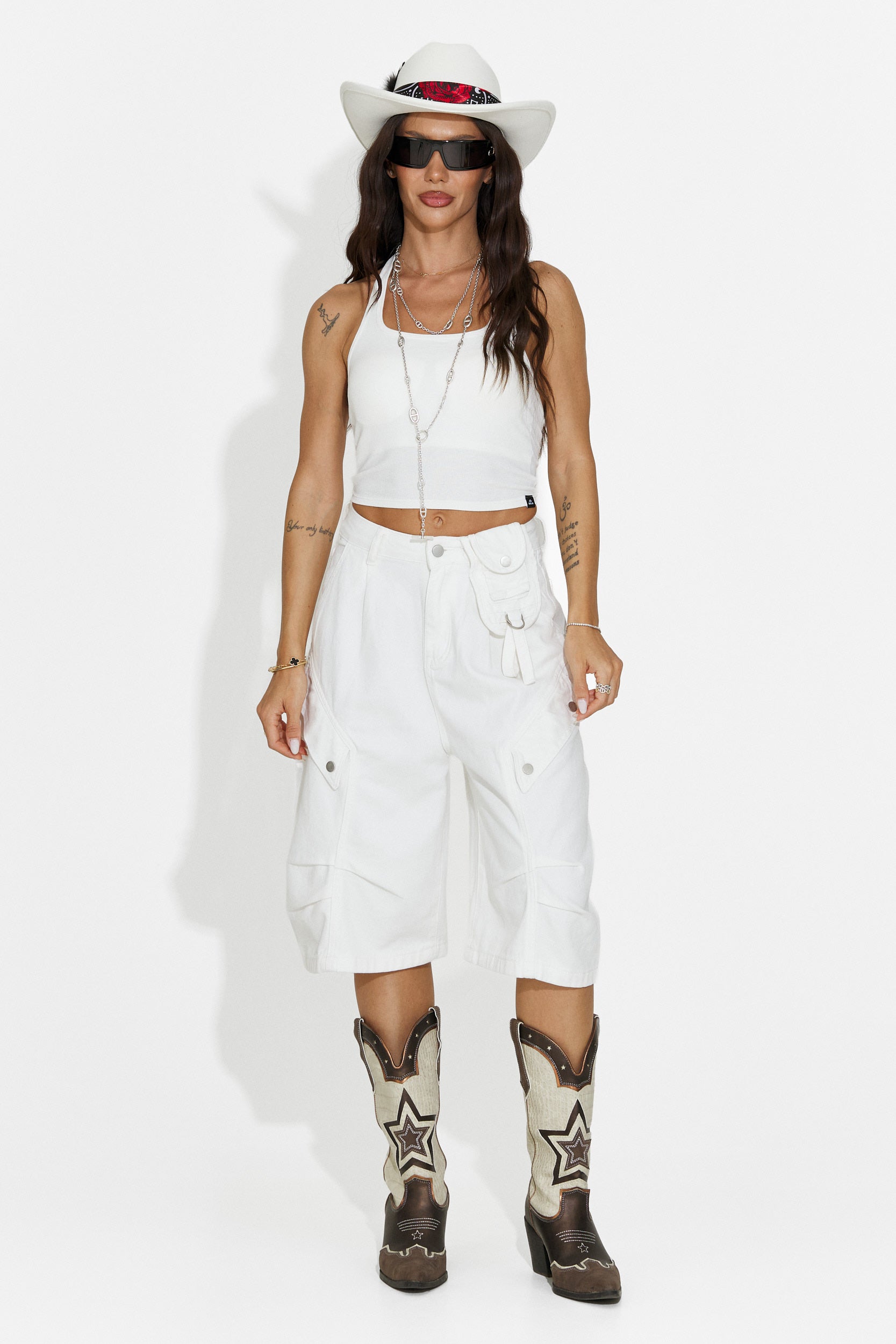 Top damski casual biały Fliter Bogas