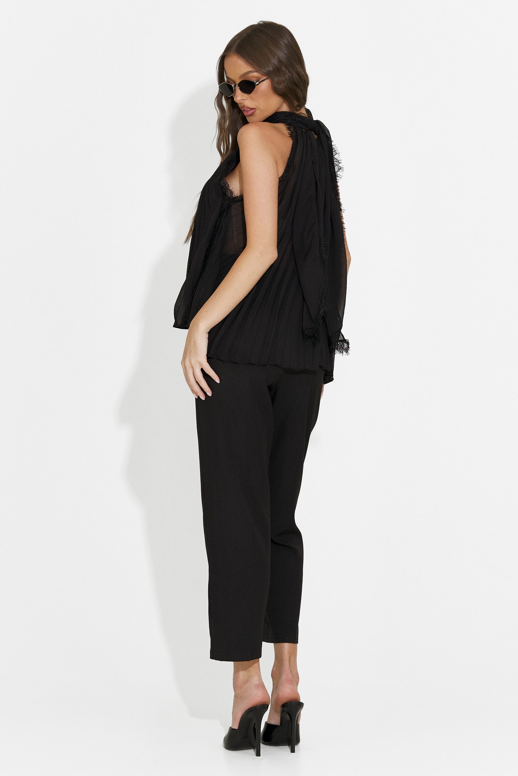 Czarny top damski casual Eirena Bogas