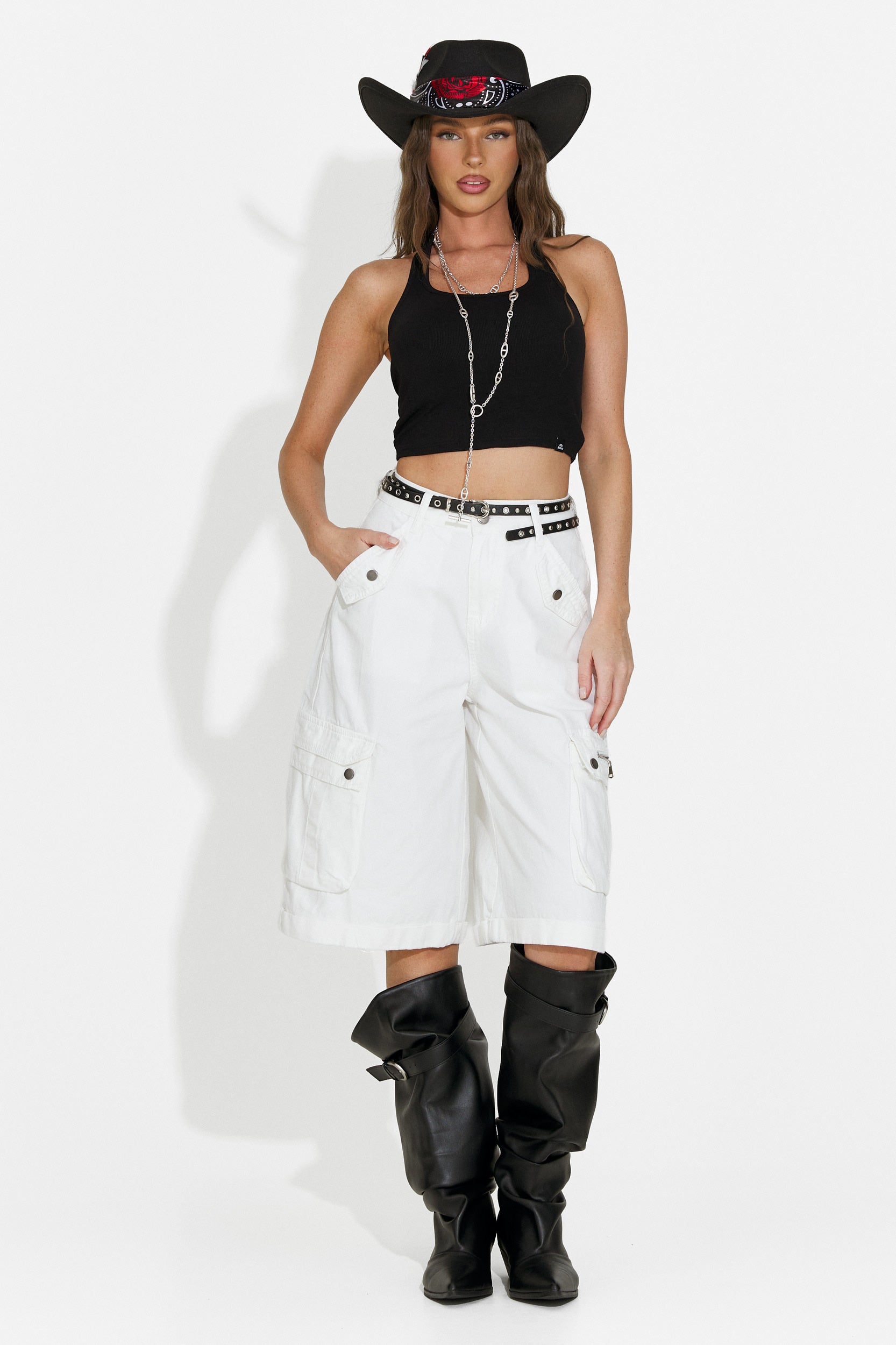 Top damski casual czarny Fliter Bogas