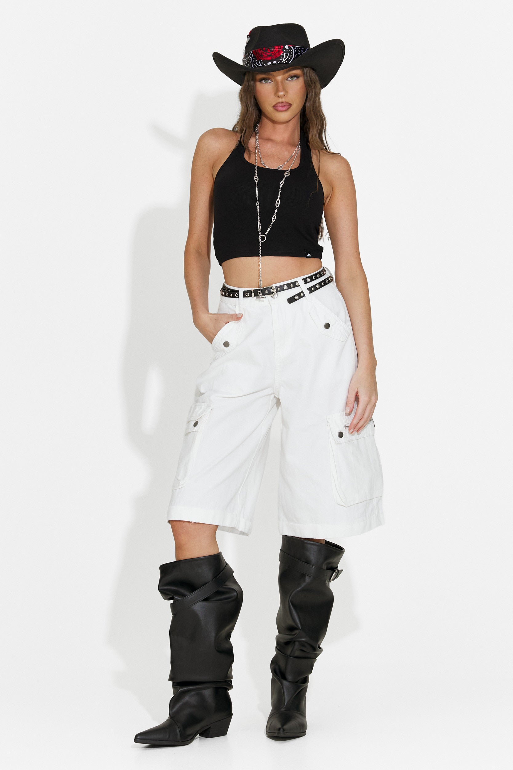 Top damski casual czarny Fliter Bogas