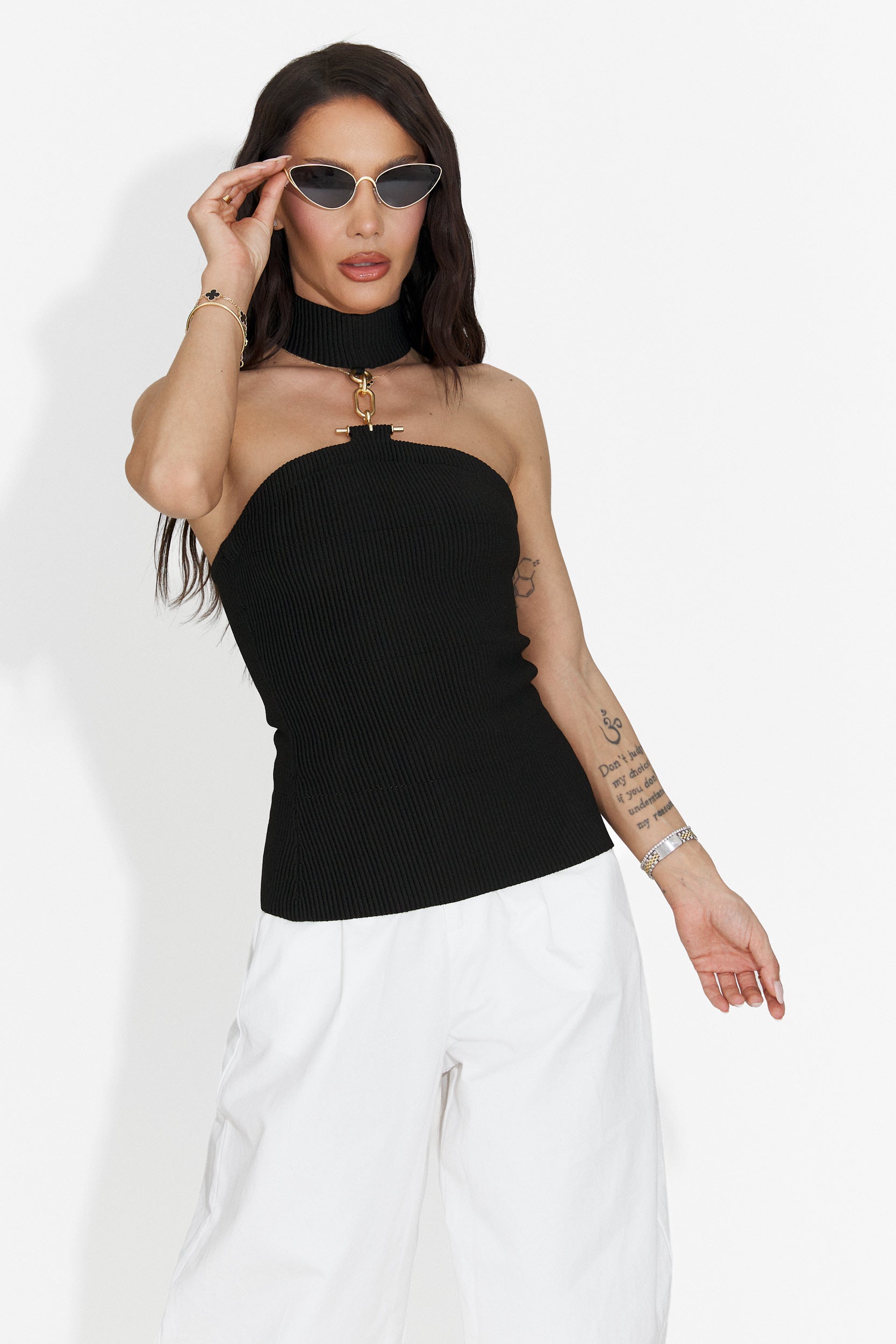 Maiou dama casual negru Sneze Bogas