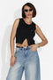Codzienny czarny body Theresa Bogas