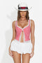 Top damski casual czerwony Beronsa Bogas