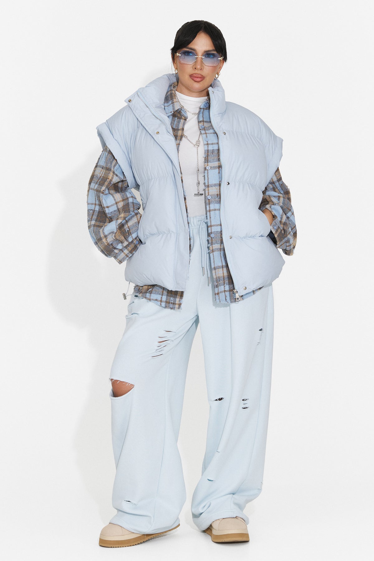 Pantaloni casual bleu Lulaoa Bogas