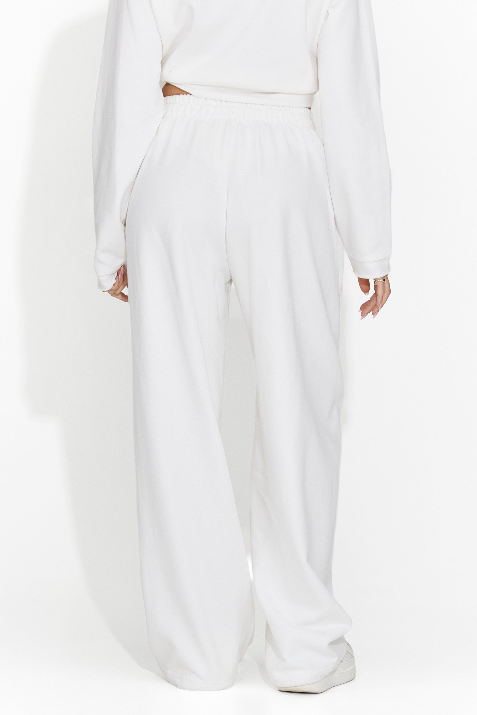 Romela Bogas Casualne Białe Damskie Spodnie