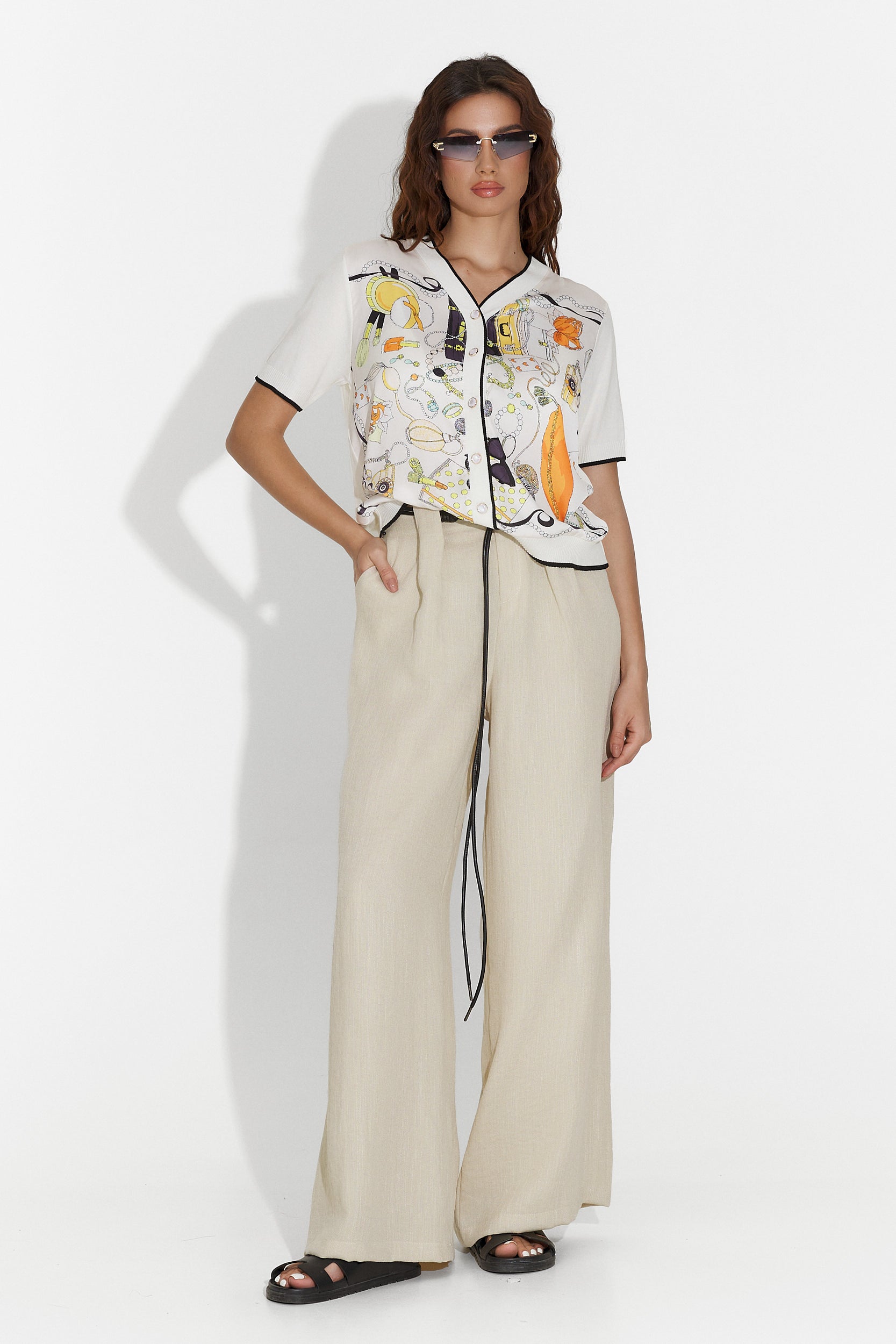 Codzienne beżowe damskie spodnie Mason Bogas