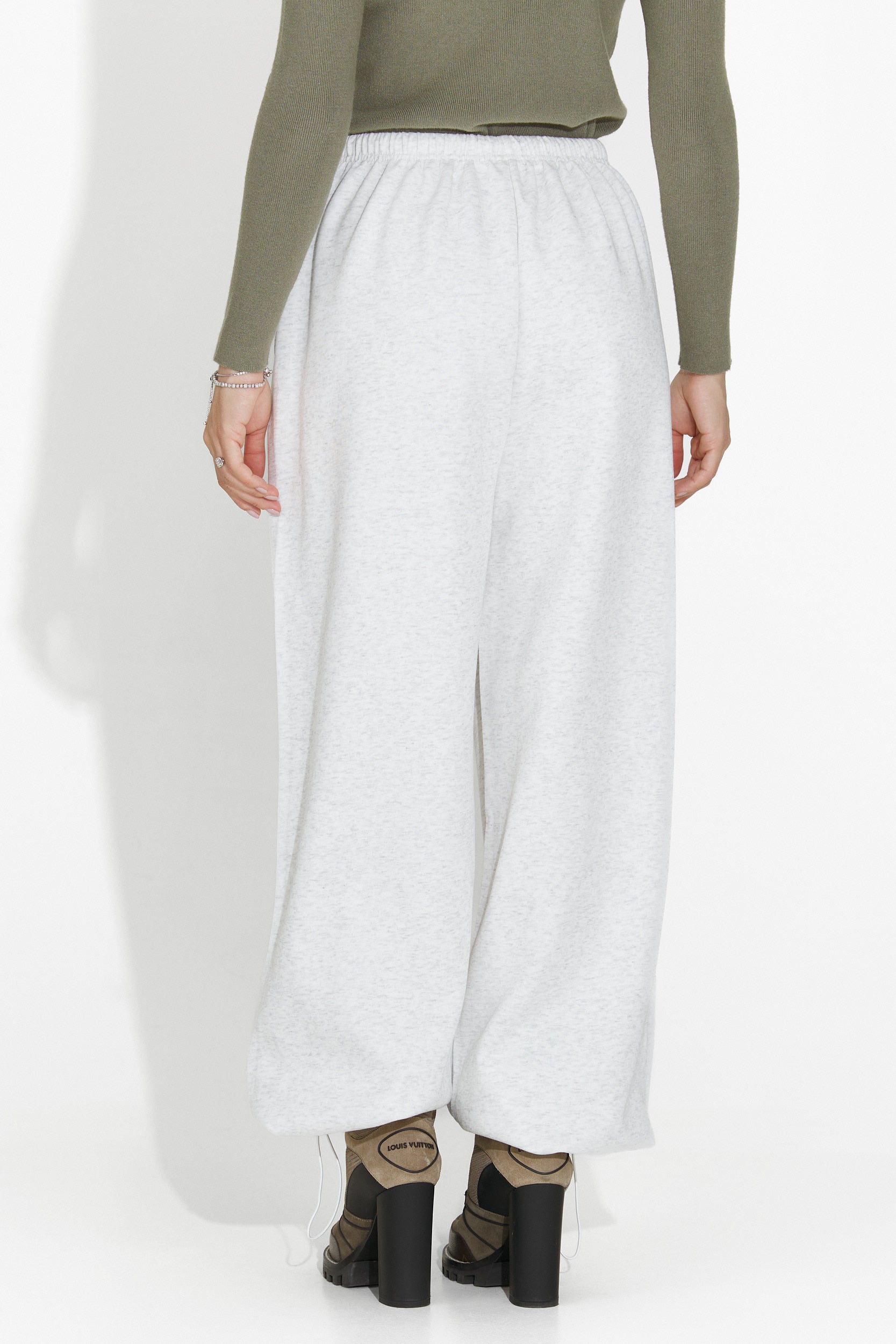 Casualowe Szare Damskie Spodnie Novirene Bogas