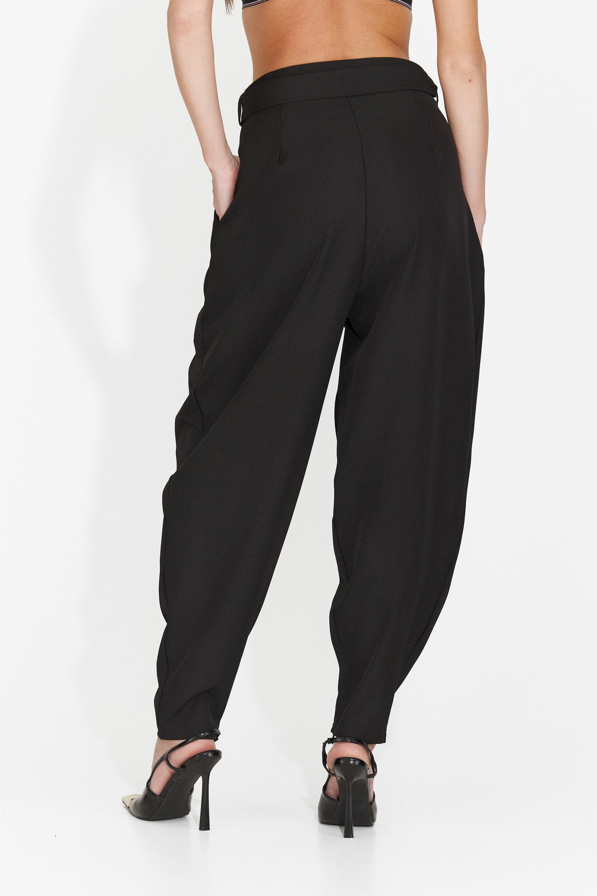 Pantaloni eleganti negri Didola Bogas