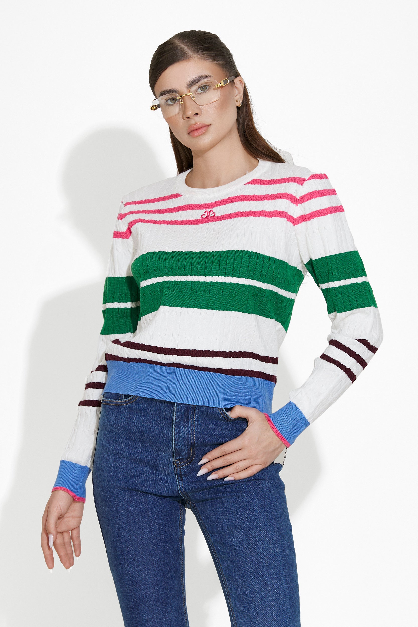 Biały Sweter dla Kobiet Odores Bogas