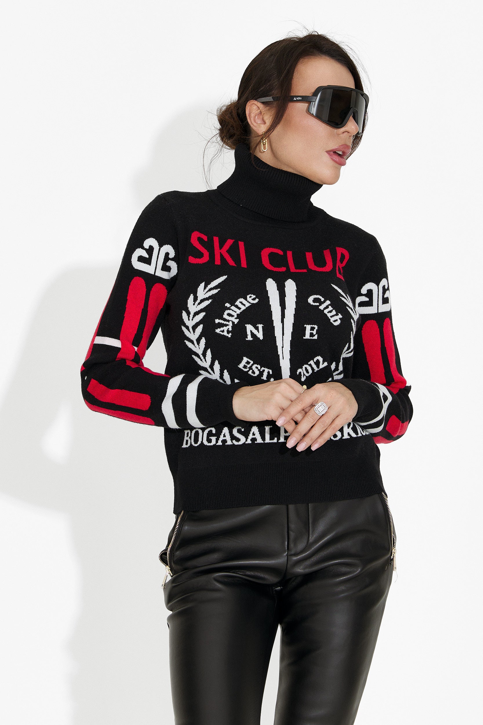 Nesia Bogas Casualny Czarny Sweter dla Kobiet