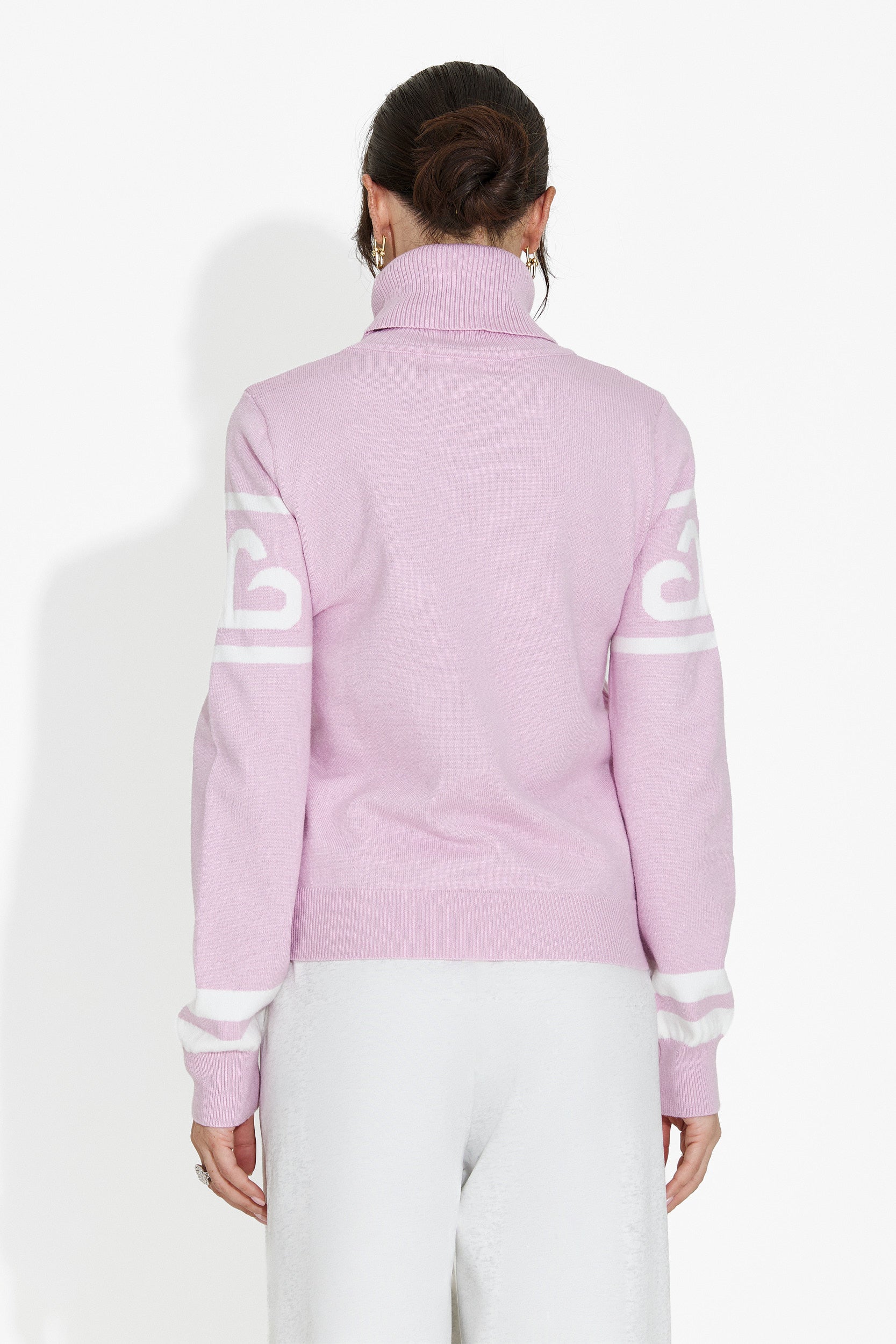 Nelora Bogas Sweter Damski w Kolorze Różowym Stylu Casual