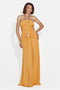 Rochie dama lunga portocalie Helene Bogas