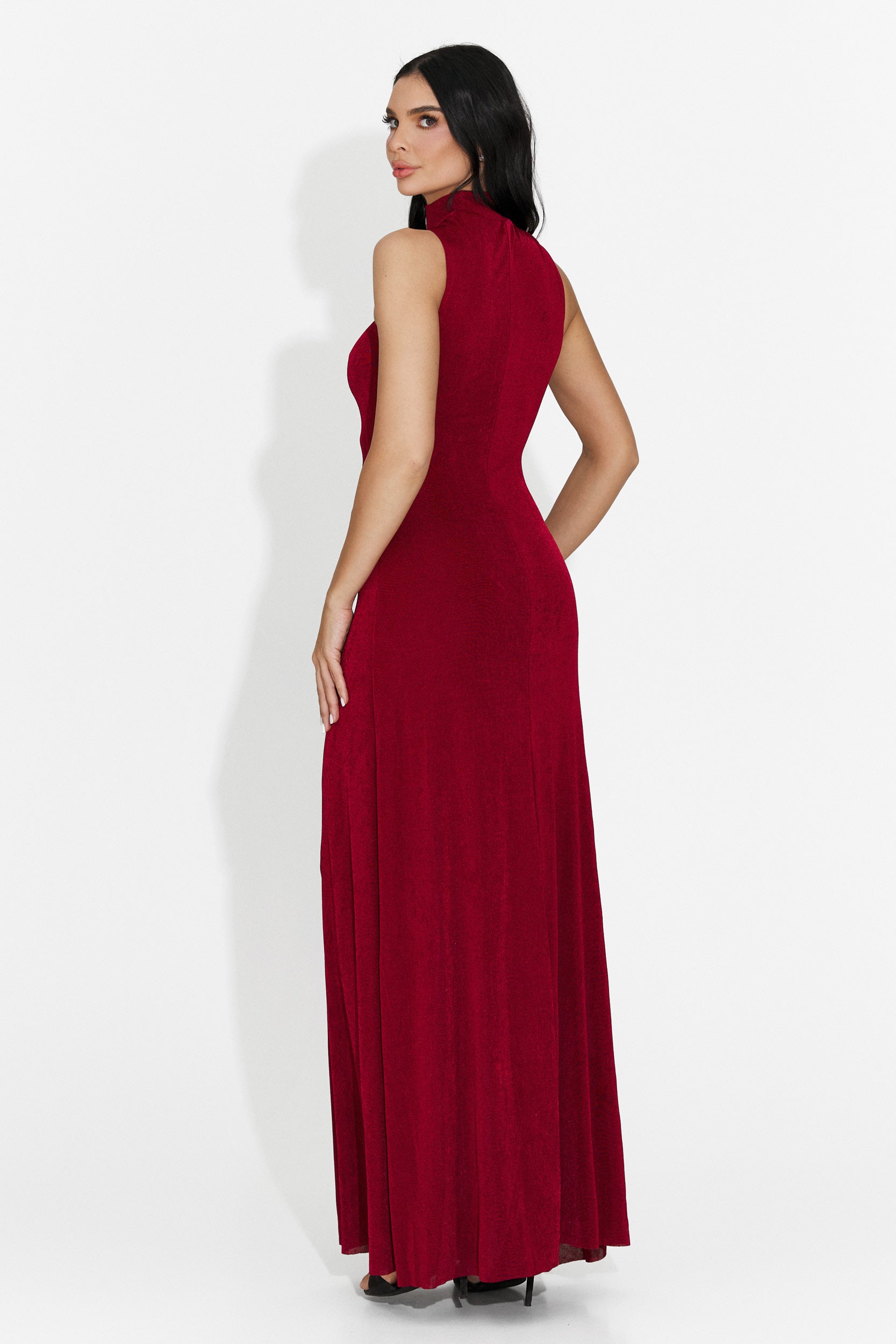 Rochie dama lunga rosie Alecsona Bogas