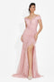 Rochie dama lunga roz Sidomia Bogas