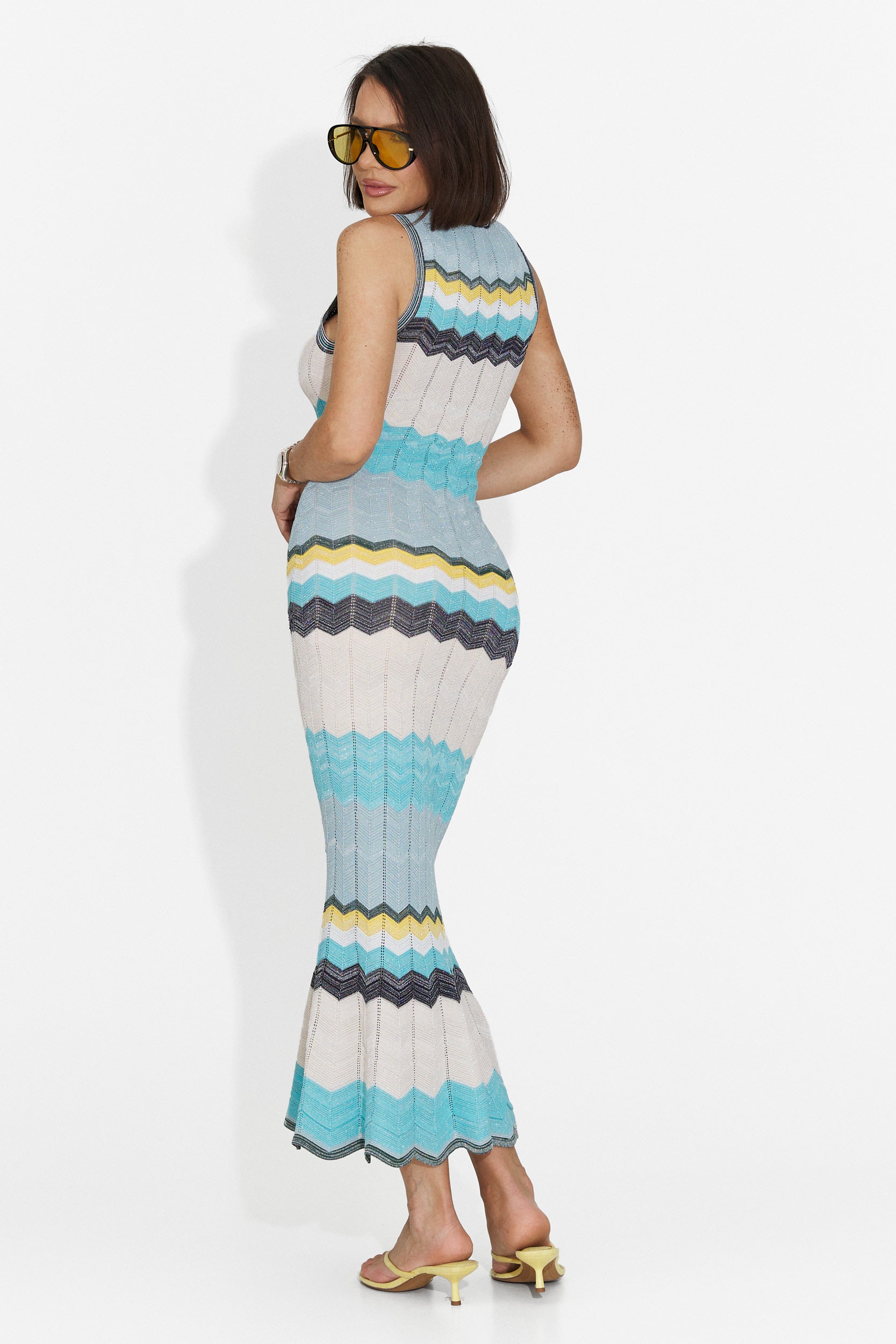 Rochie dama midi bleu Karemy Bogas