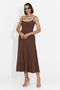 Rochie dama midi maro Anuria Bogas