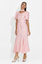 Różowa sukienka damska midi Antoneia Bogas