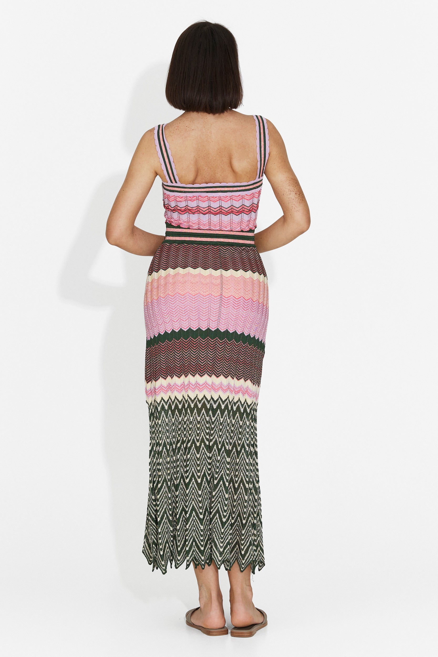 Rochie dama midi roz Mihely Bogas