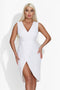 Krótką białą sukienkę damską Camyla Bogas