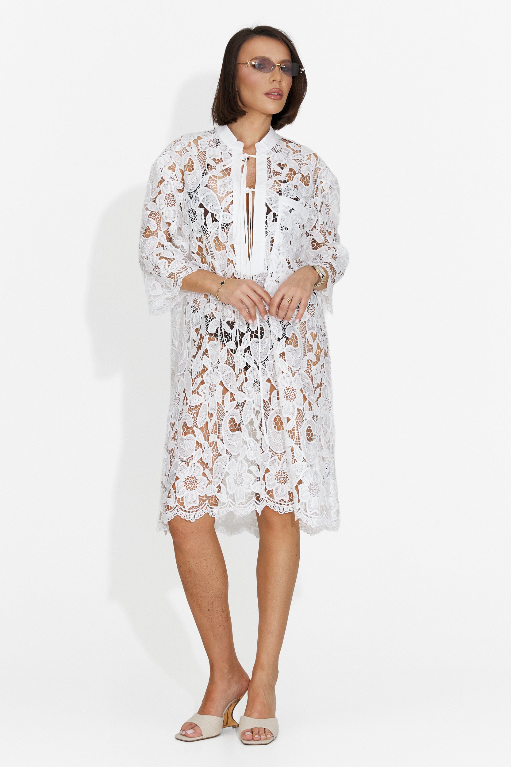 Rochie dama scurta alba Crina Bogas
