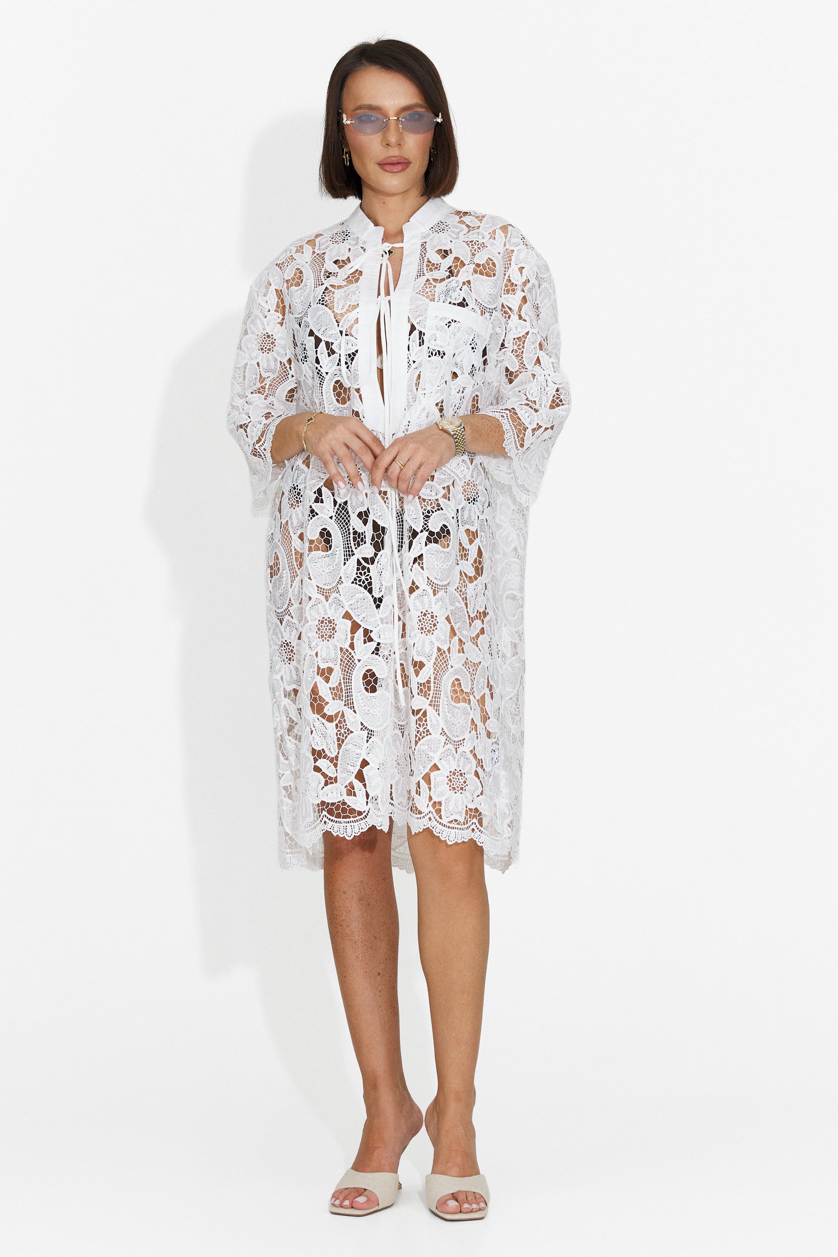 Rochie dama scurta alba Crina Bogas