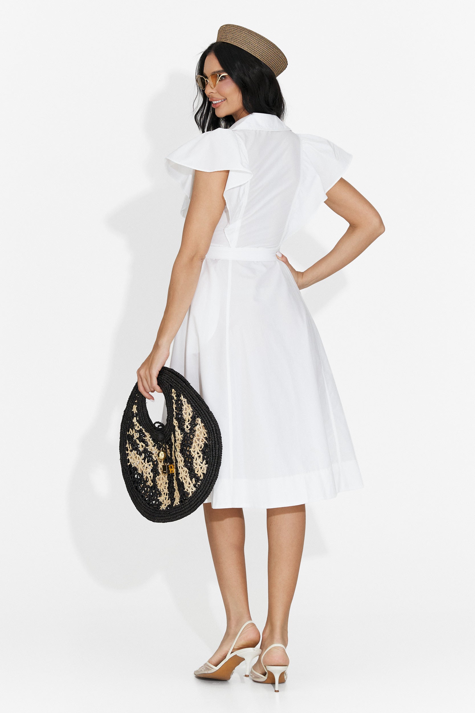 Rochie dama scurta alba Elerya Bogas