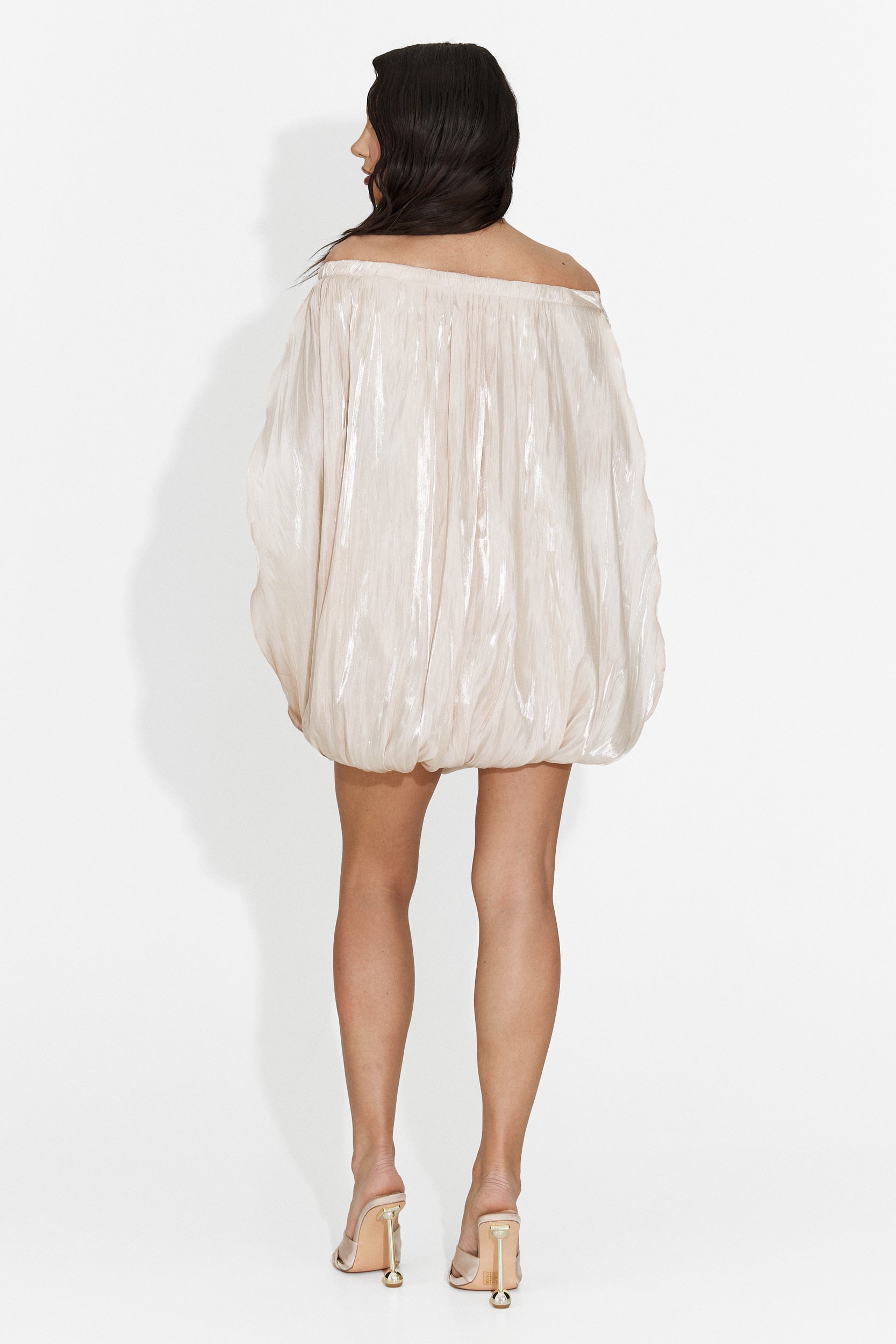 Rochie dama scurta bej Perya Bogas