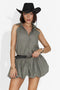 Rochie dama scurta kaki Imperial Bogas