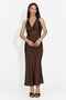 Rochie dama scurta maro Fabiama Bogas