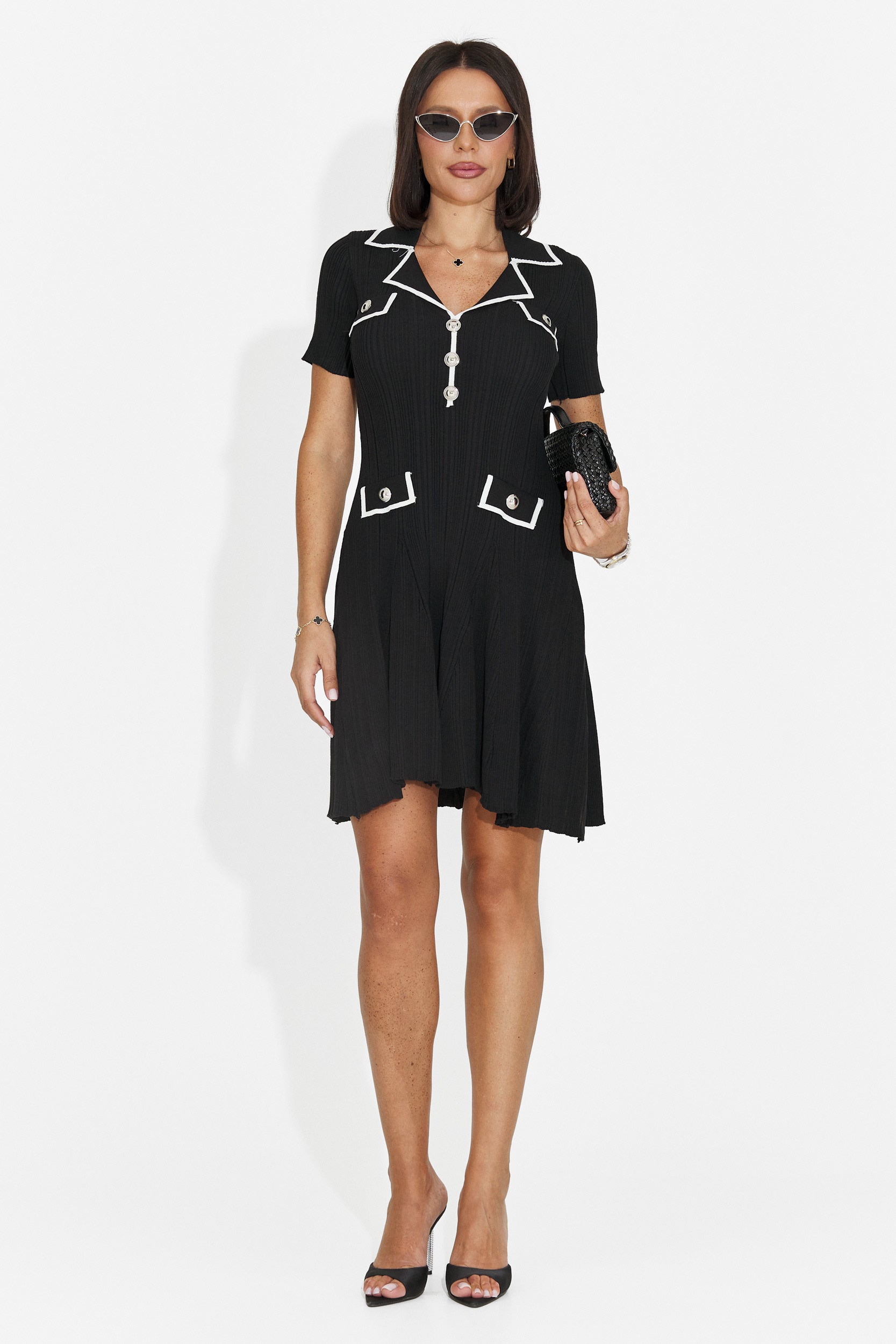 Rochie dama scurta neagra Naera Bogas