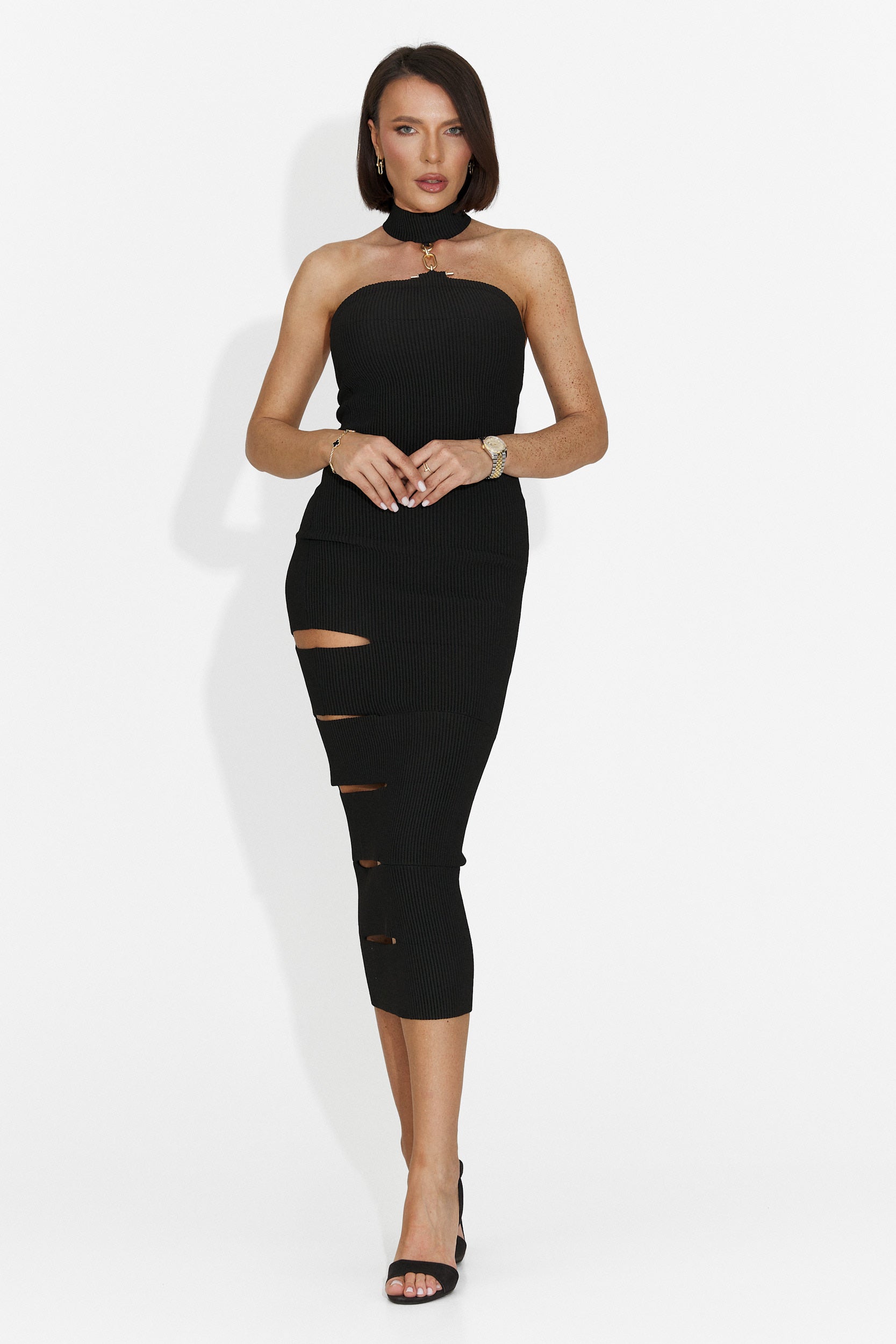 Rochie dama scurta neagra Sarania Bogas