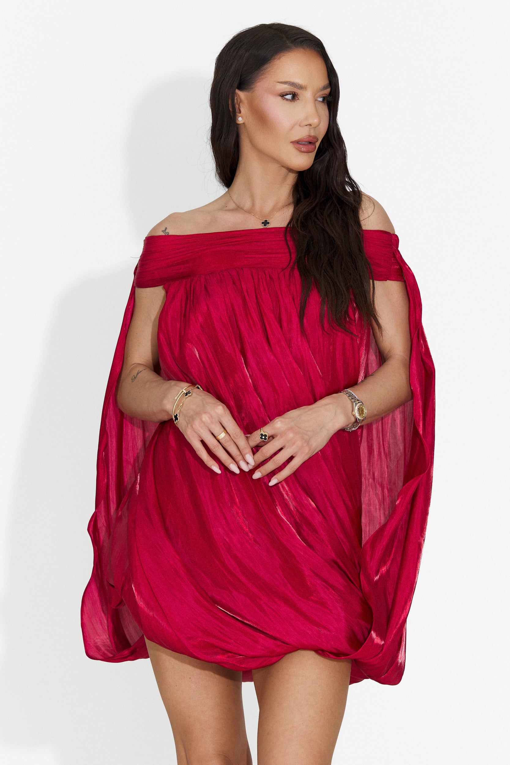 Rochie dama scurta rosie Perya Bogas
