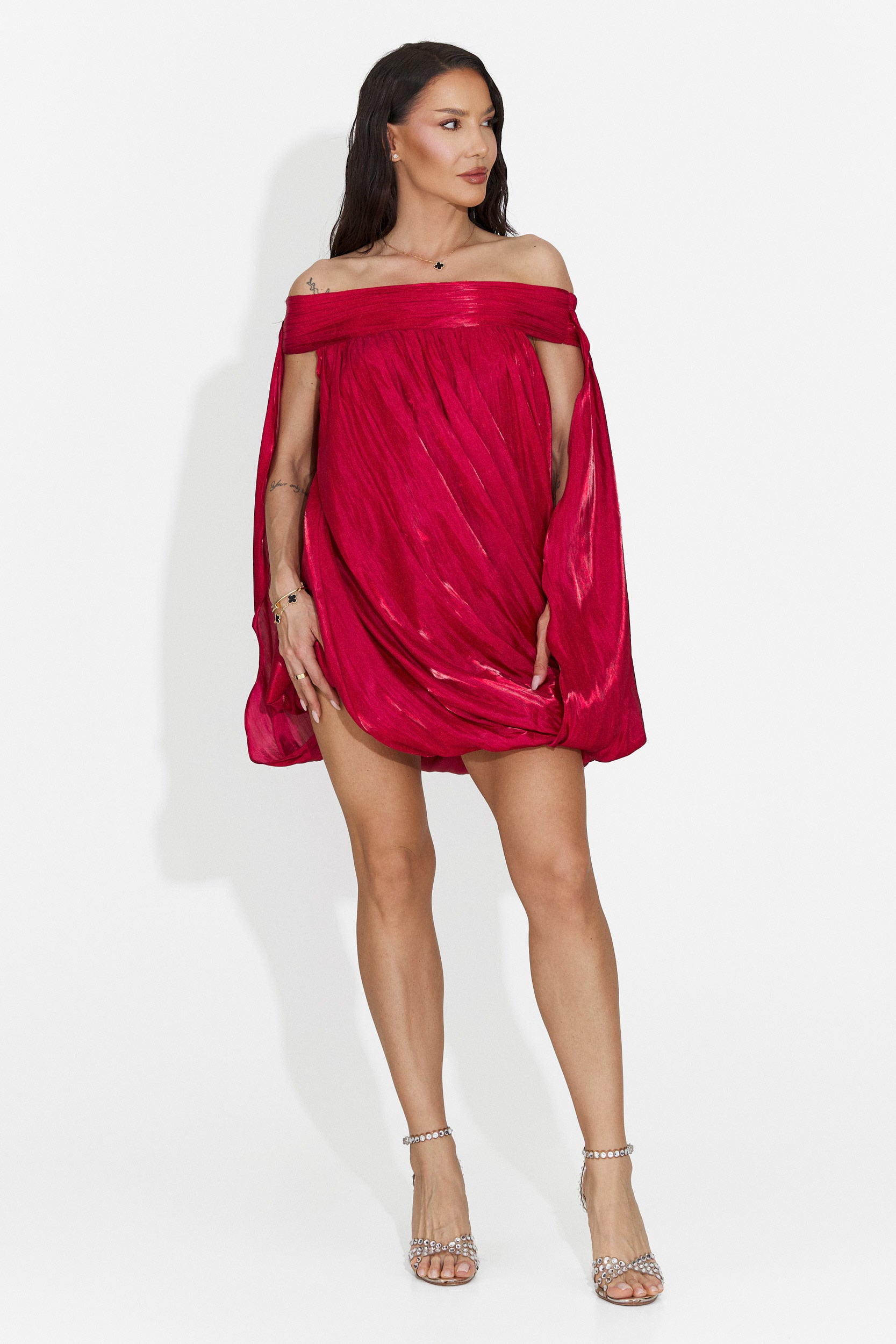 Rochie dama scurta rosie Perya Bogas