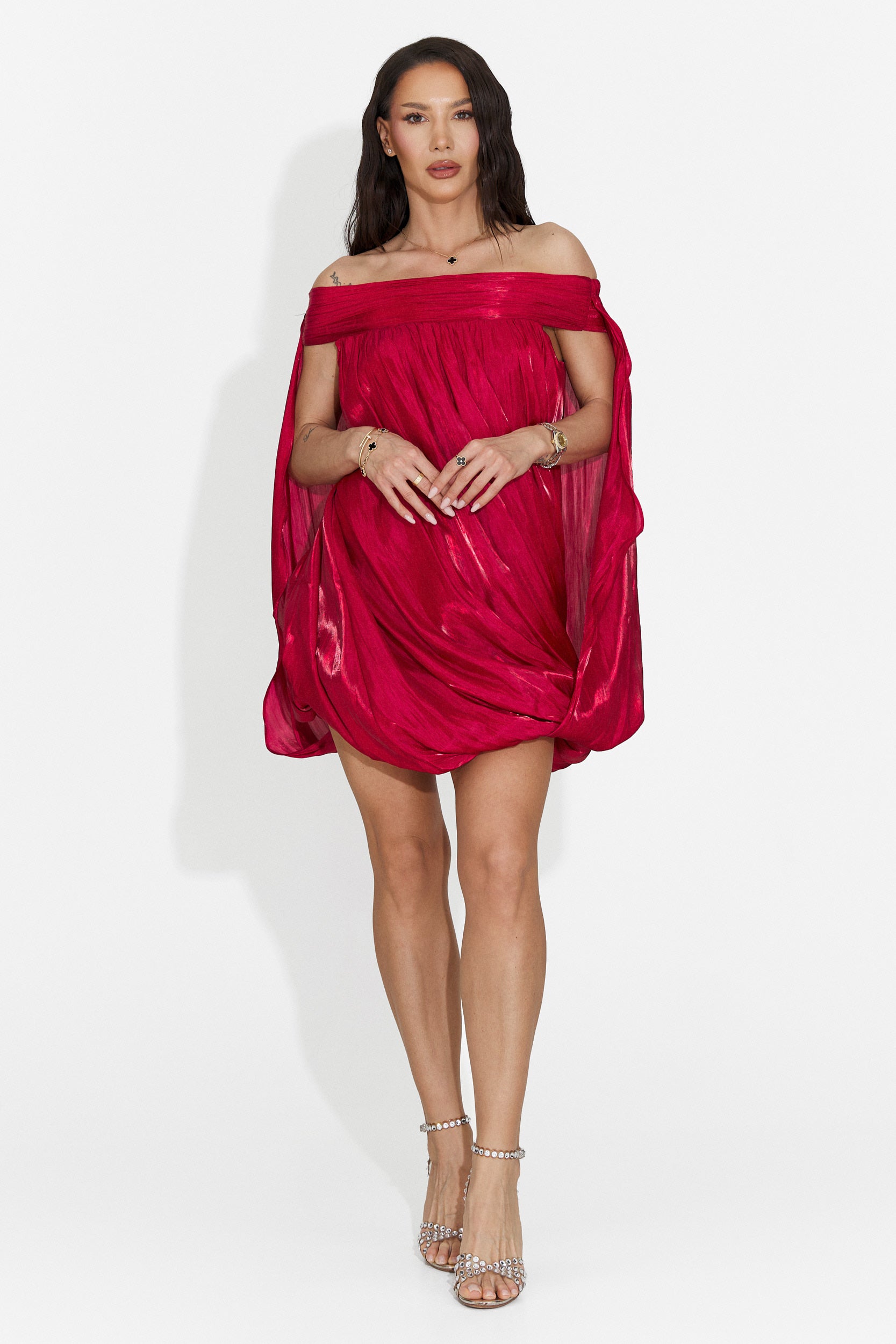 Rochie dama scurta rosie Perya Bogas