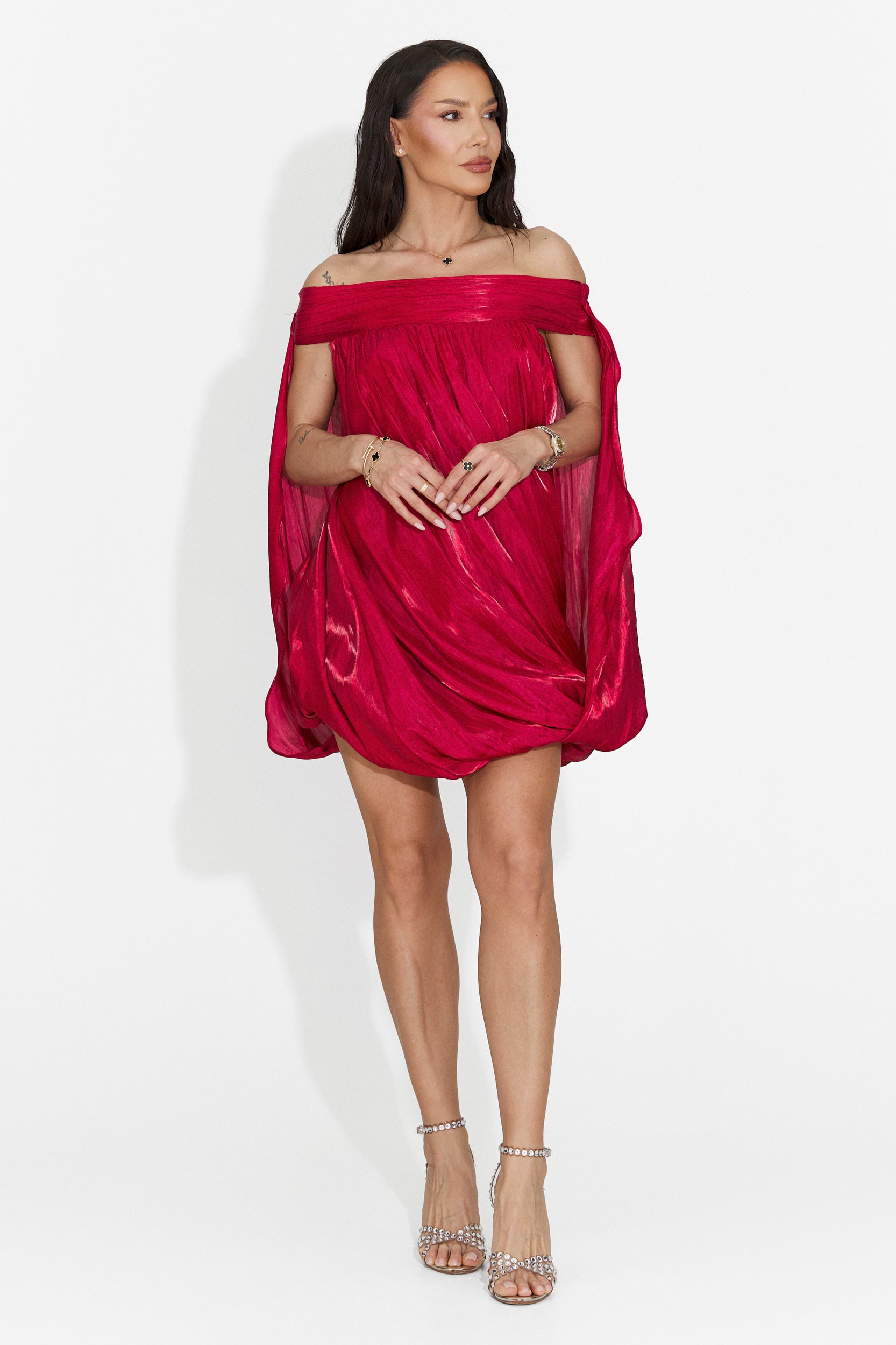 Rochie dama scurta rosie Perya Bogas