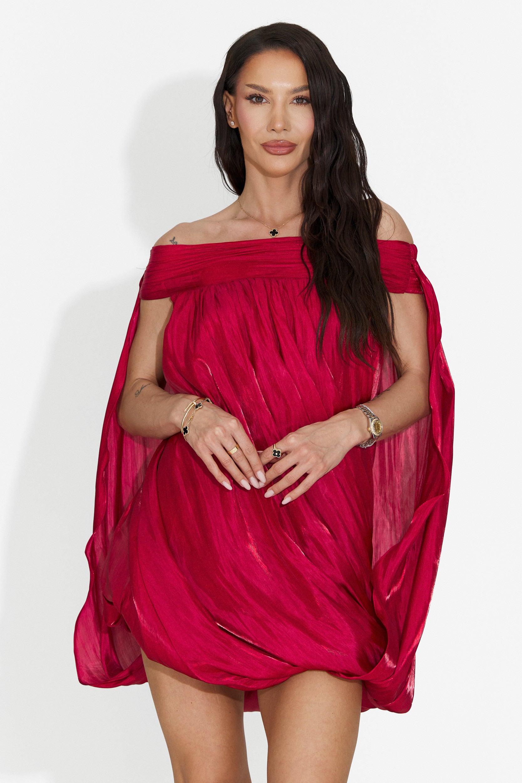 Rochie dama scurta rosie Perya Bogas