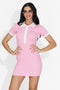 Rochie dama scurta roz Merliana Bogas