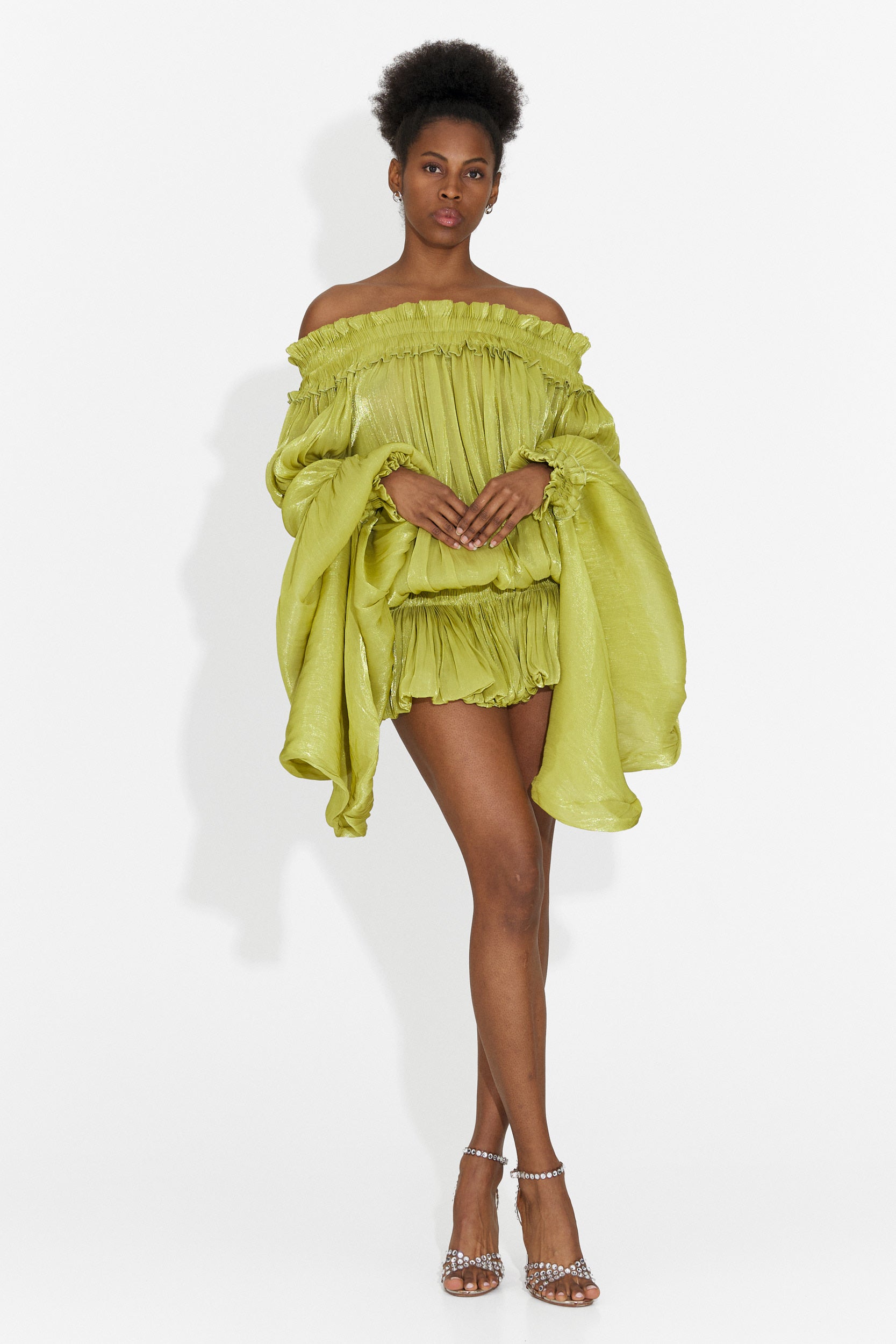 Rochie dama scurta verde Myara Bogas