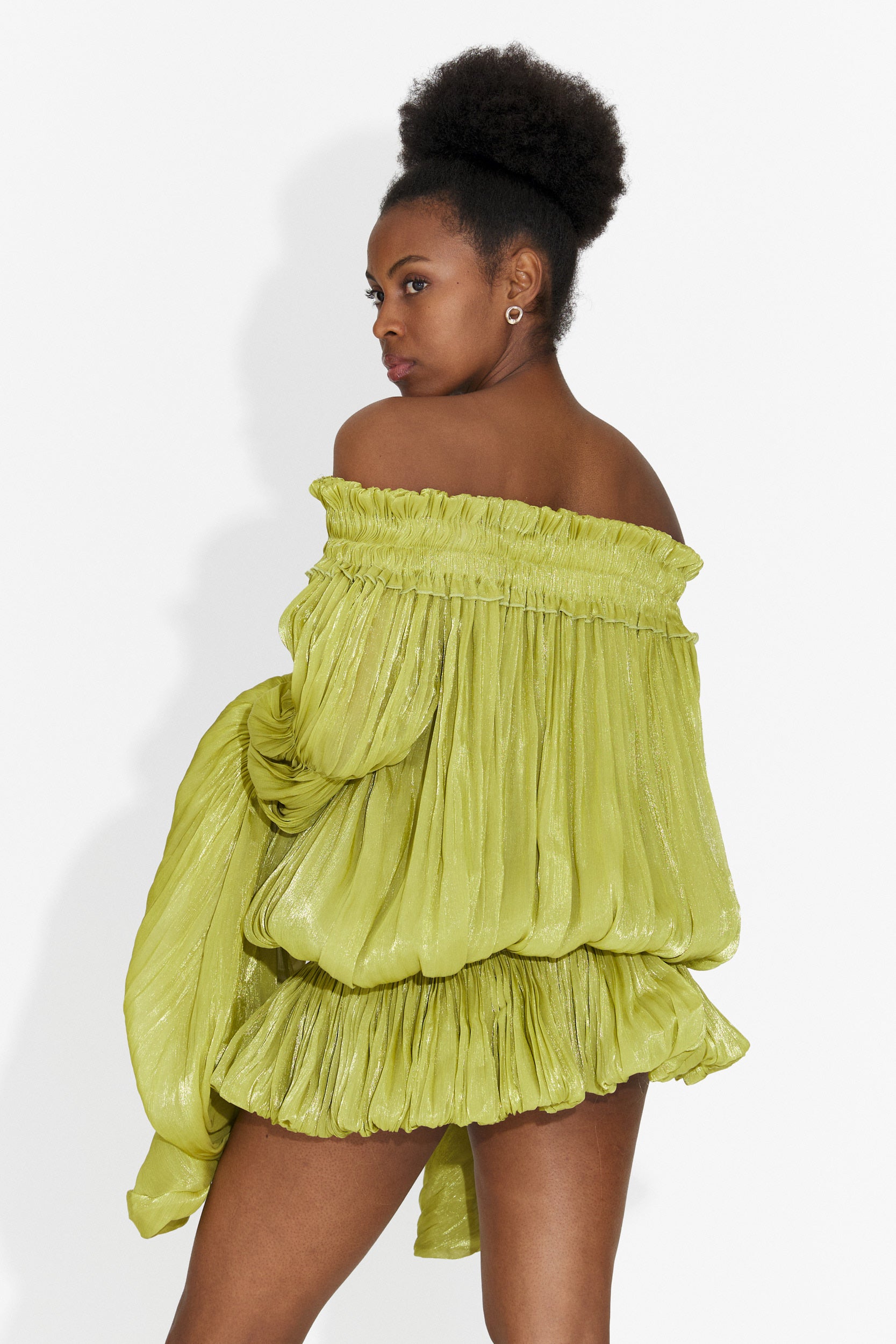 Rochie dama scurta verde Myara Bogas